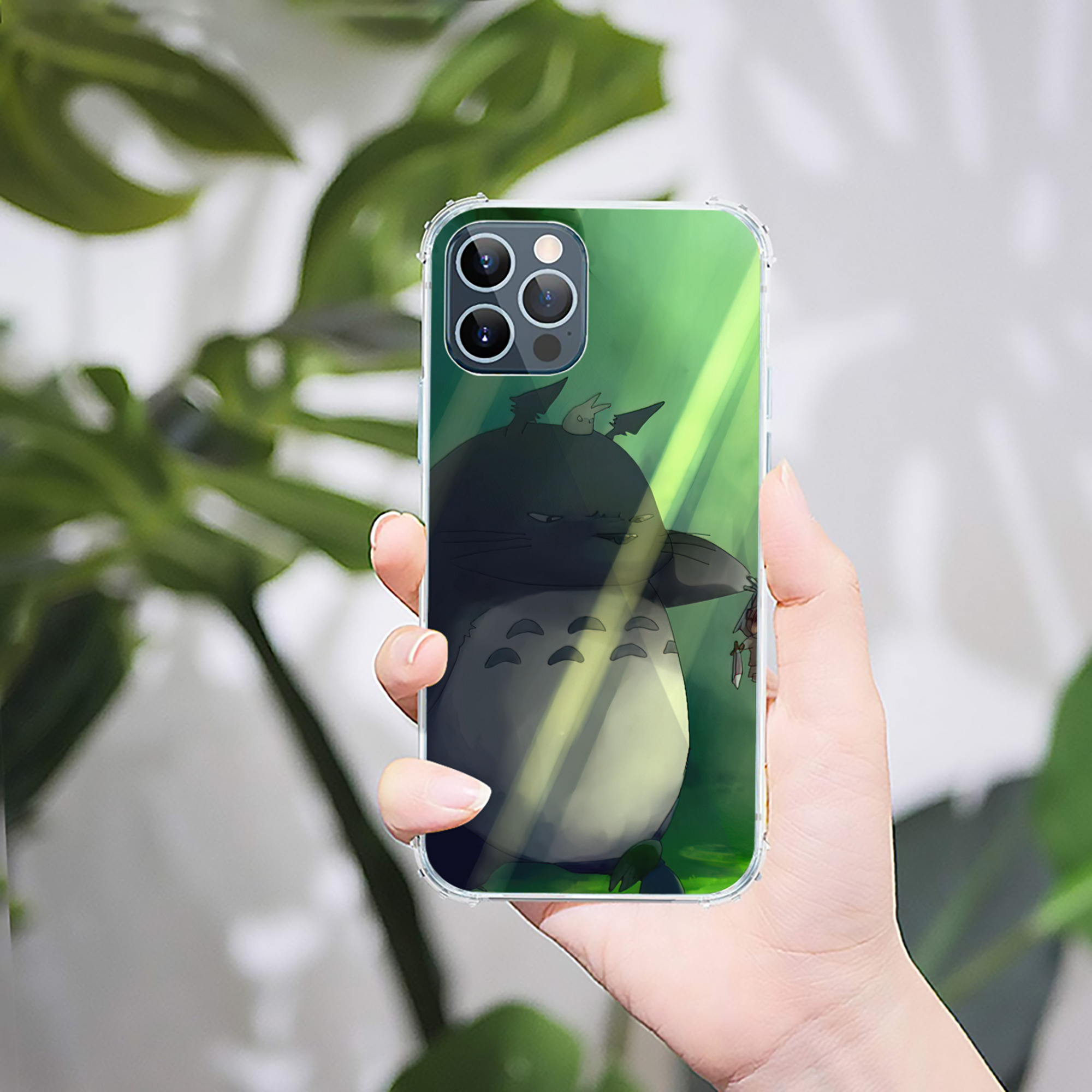 （画像用） となりのトトロ 草壁メイ 草壁サツキ My Neighbor Totoro Satsuki Kusakabe Mei Kusakabe 【iPhone 12シリーズ対応】透明スマホケース（クリアソフトケース）